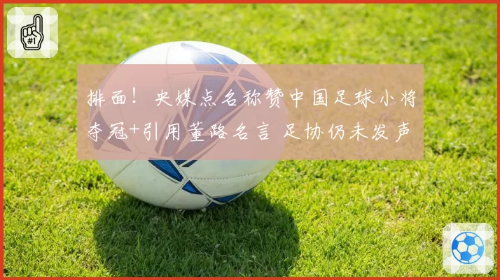 排面！央媒点名称赞中国足球小将夺冠+引用董路名言 足协仍未发声